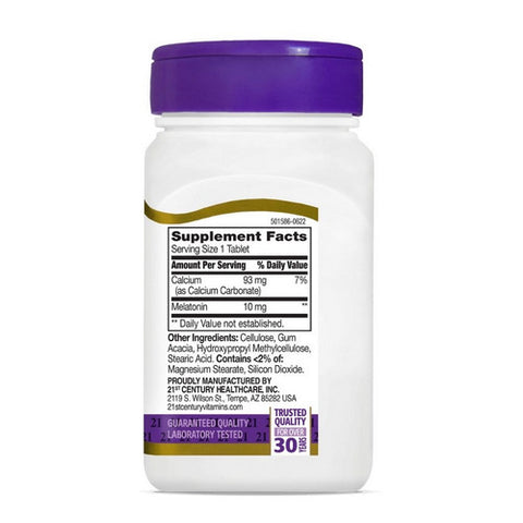 21st Century, Melatonin, 10 Mg, 120 Tabs