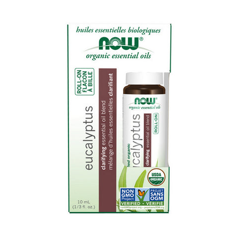 Now Foods, Organic Essential Roll-On, Eucalyptus 10 ml