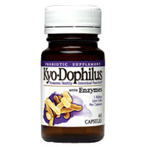 Kyolic, Kyo-Dophilus Probiotics Plus Enzymes Digestive Support, WITH ENZYMES, 60 CAP