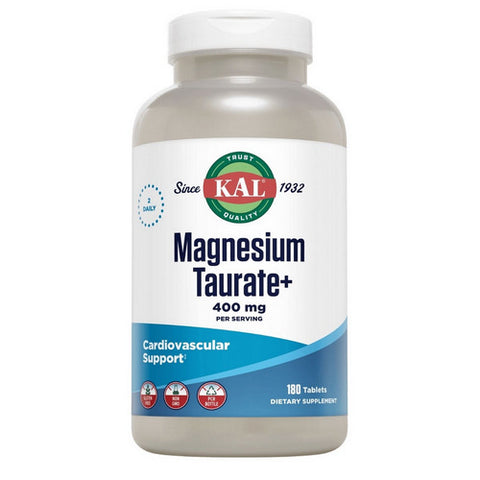 Kal, Magnesium Taurate, 400 Mg 180 Count