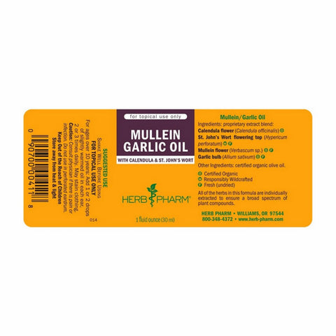Herb Pharm, Mullein Garlic Compound, 1 Oz
