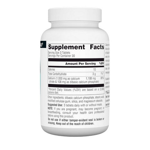Source Naturals, Calcium Citrate, 1000 MG, 90 Tabs