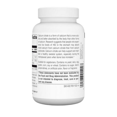 Source Naturals, Calcium Citrate, 1000 MG, 90 Tabs