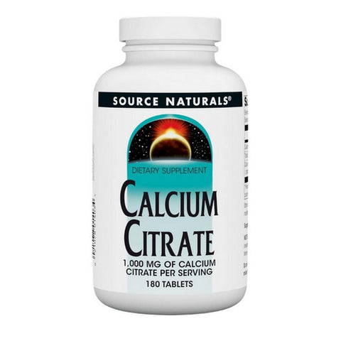 Source Naturals, Calcium Citrate, 1000 MG, 180 Tabs