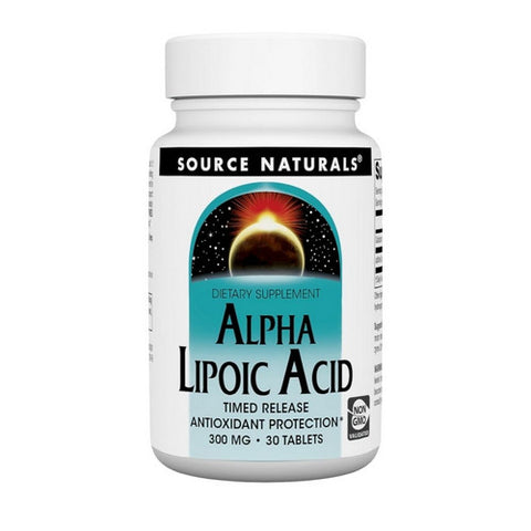 Source Naturals, Alpha Lipoic Acid, 300 MG, Timed Release 30 Tabs