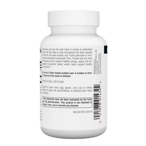 Source Naturals, Alpha Lipoic Acid, 300 MG, Timed Release 60 Tabs