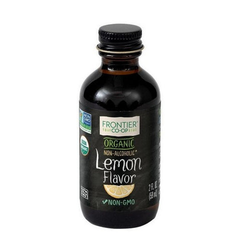 Frontier Herb, Organic Lemon Flavour Non-Alcoholic, 2 Oz