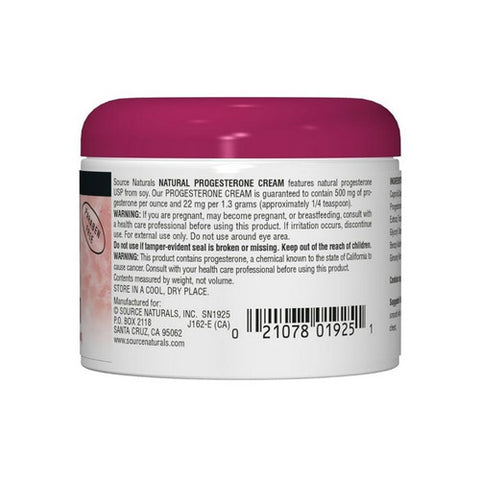 Source Naturals, Eternal Woman Progesterone Cream in Tube, 2 Oz