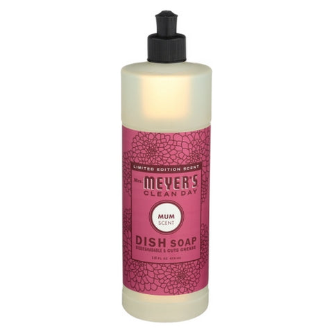 Mrs. Meyer's, Liquid Dish Soap Mum, 16 Oz (Case of 6)