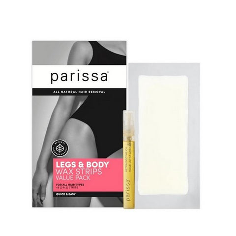 Parissa, Wax Strips Legs & Body, Value Pack 48 Count