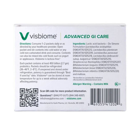 Visbiome, Visbiome Probiotic High, 30 Count