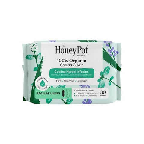 The Honey Pot, 100% Organic Cotton Cover Everyday Liners, 30 Count