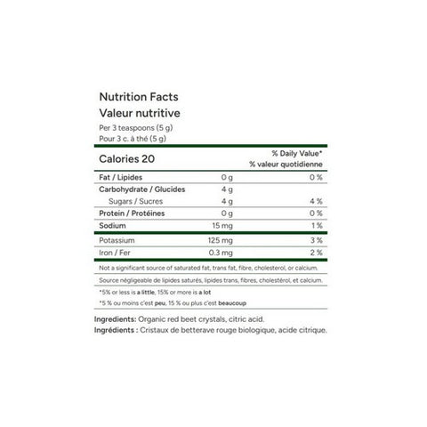 Flora, Organic Red Beet Crystals, 7 Oz