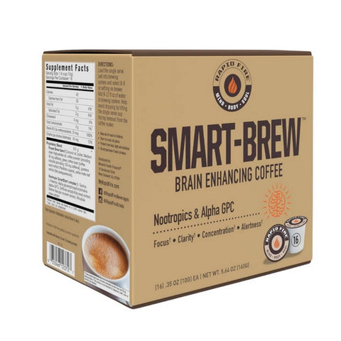 Smart Brew Brain Enhancing Nootropics Coffe 16 Count by Rapid Fire