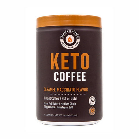 Rapid Fire, Keto Coffee Caramel Macchiato, 7.93 Oz