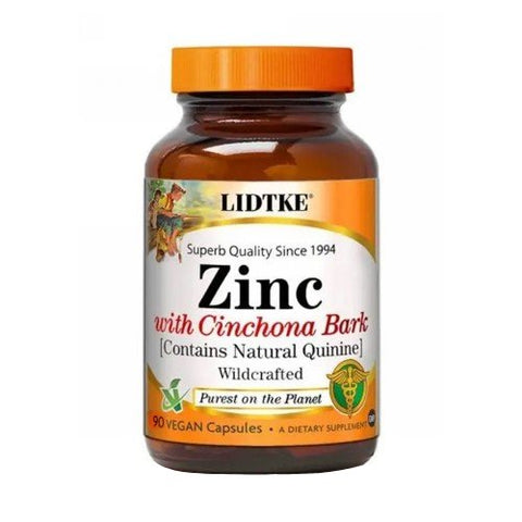 Lidtke, Zinc w/ Cinchona, 90 VegCaps