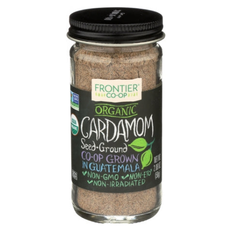 Frontier Herb, Organic Ground Cardamom, 2.08 Oz (Case of 12)