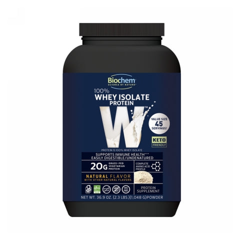 100% Whey Isolate Protein Powder Natural Flavor 36.9 Oz by Country Life