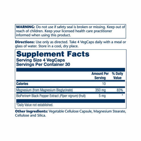 Solaray, Magnesium Glycinate, 350 mg, 120 Count