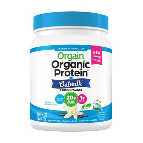 Orgain, Protein Powder + Oatmilk Vanilla Bean, 16.9 Oz