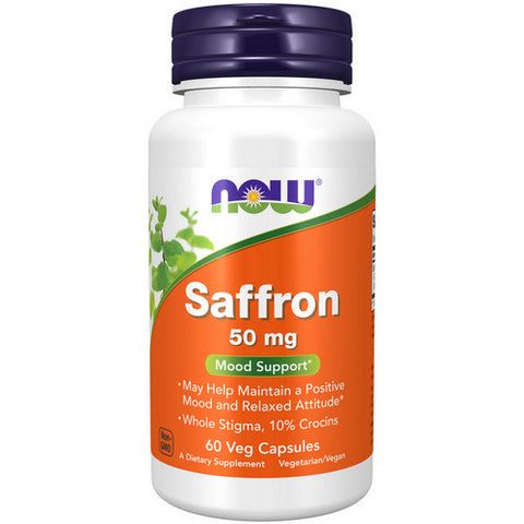 Now Foods, Saffron, 50 Mg, 60 Veg Caps