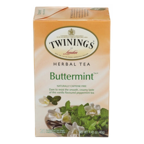 Buttermint Herbal Tea 20 Bags (Case of 6) by Twinings Tea