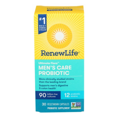Renew Life, Ultimate Flora Men's Care Probiotic 90 Billion, 90 Billion, 30 Vegan Capsules