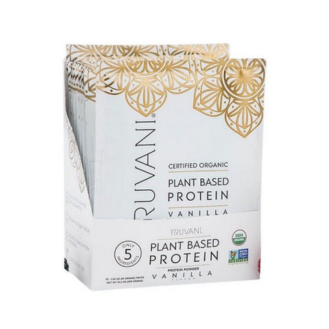 Truvani, Organic Vanilla Plant Based Protein Powder, 10 Packets