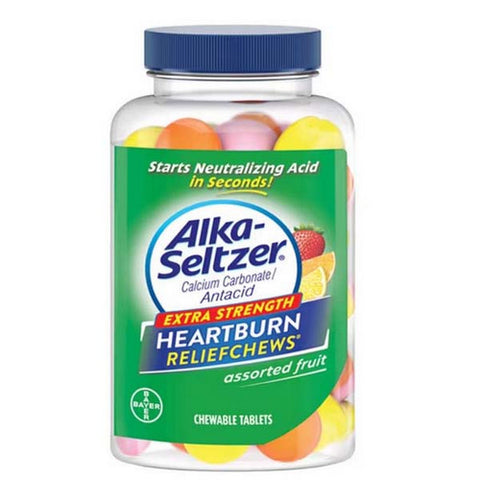 Alka-Seltzer, Heartburn ReliefChews Tablets Assorted Fruit, 32 Chews