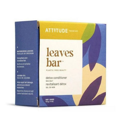 Attitude, Leaves Bar Detox Conditioner Sea Salt, 4 Oz