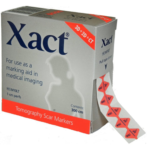 Xact, Radiology Skin Marker Scar Red, Box Of 1