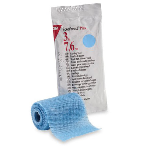 3M, Scotchcast Plus Light Blue Cast Tape 3 Inch x 12 Foot, Count of 10
