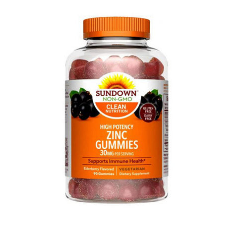Sundown Naturals, Zinc Gummies, 90 Count