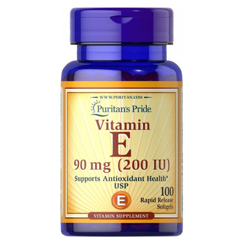 Puritan's Pride, Vitamin E-200 IU, 100 Softgels