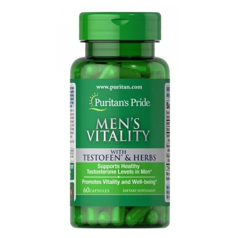 Puritan's Pride, Men's Vitality with Testofen, 60 Capsules