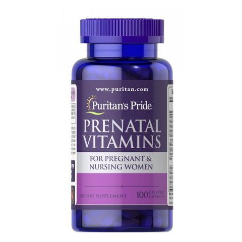 Puritan's Pride, Prenatal Vitamins, 100 Caplets