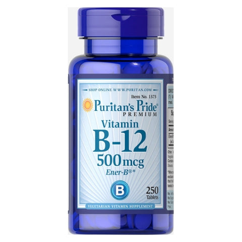 Puritan's Pride, Vitamin B-12 500 mcg, 250 Tablets