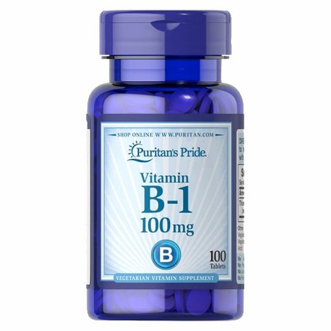 Puritan's Pride, Vitamin B-1 100 mg, 100 Tablets