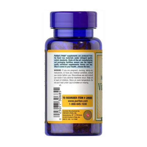 Puritan's Pride, Vitamin D3 125 mcg (5000 IU), 200 Softgels