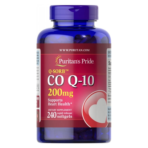 Puritan's Pride, CoQ-10, 200 mg, 240 Rapid Release Softgels
