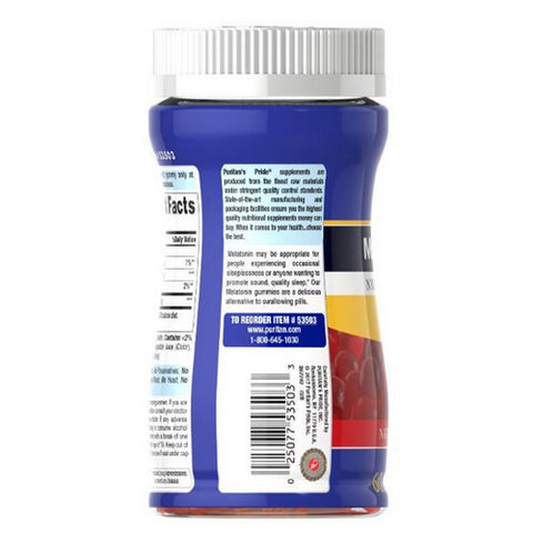 Puritan's Pride, Melatonin, 2.5 mg, Strawberry 60 Gummies