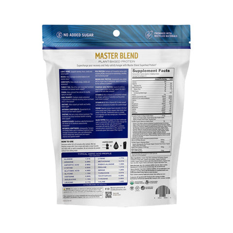 Om Mushrooms, Organic Master Blend Plant-Based Protein Creamy Vanilla, 18.27 Oz