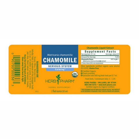 Herb Pharm, Chamomile Extract, 1 Oz