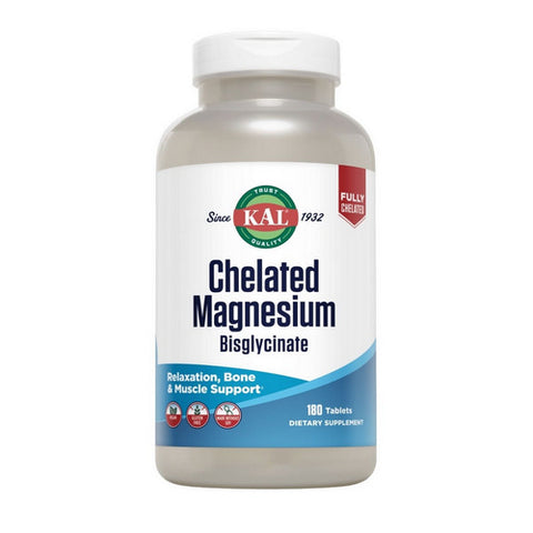Kal, Chelated Magnesium Bisglycinate, 180 Count