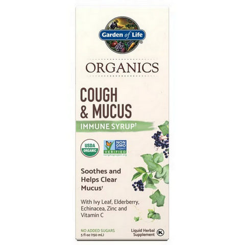 Garden of Life, Organics Cough and Mucus Syrup, 5 Oz