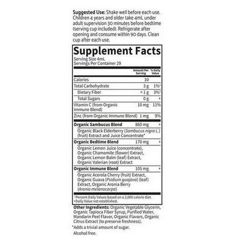 Garden of Life, Organics Kids Elderberry and Sleep Syrup, 3.92 Oz