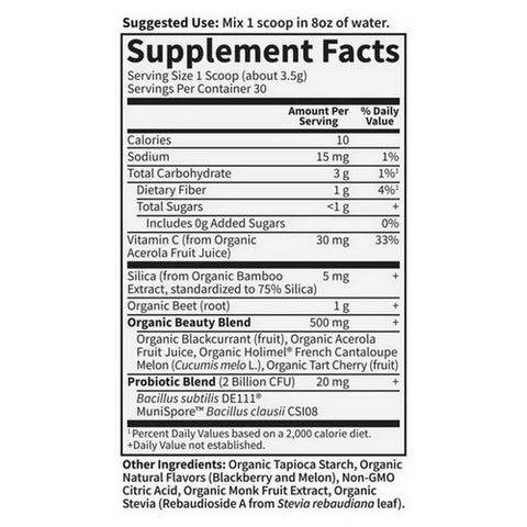 Garden of Life, Beets Beauty Blackberry Melon, 3.7 Oz