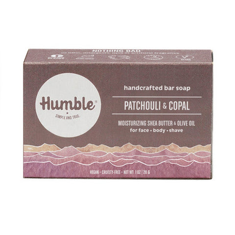 Humble Brands, Bar Soap Travel Size Patchouli & Copal, 1 Oz