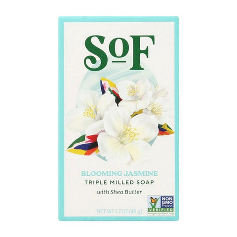 South Of France Soaps, Triple Milled Bar Soap Blooming Jasmine, 1.7 Oz
