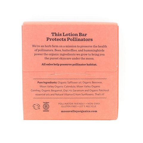 Moon Valley Organics, Herbal Lotion Bar Bergamot Geranium, 1.9 Oz